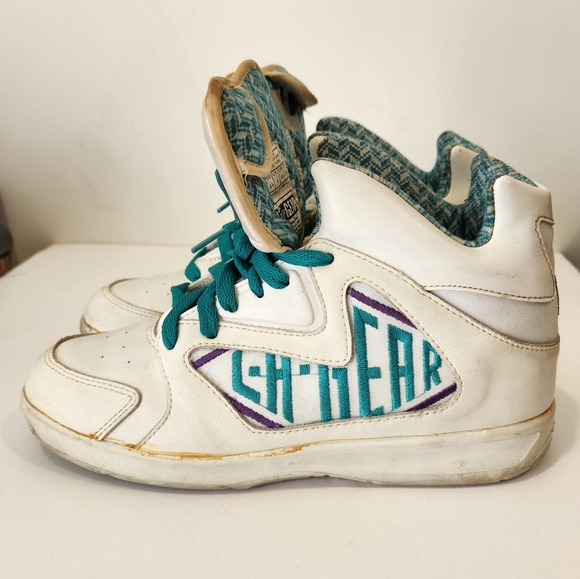 Vintage 90s LA gear Lights Hi Top Basketball Shoes Mens 8.5 Light Up Sneaker 93 - Picture 6 of 14